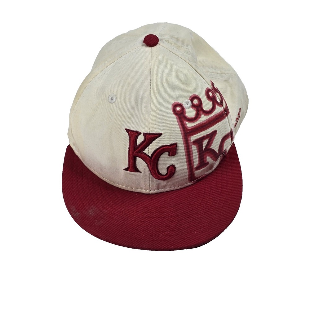 New Era Kansas City Royals Hat Cap 7 3/8 Fitted Embroidered Genuine Merchandise